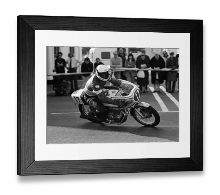 Framed Print : Dennis McMillan (Honda) 1975 Production TT Framed Print : Dennis McMillan (Honda) 1975 Production TT