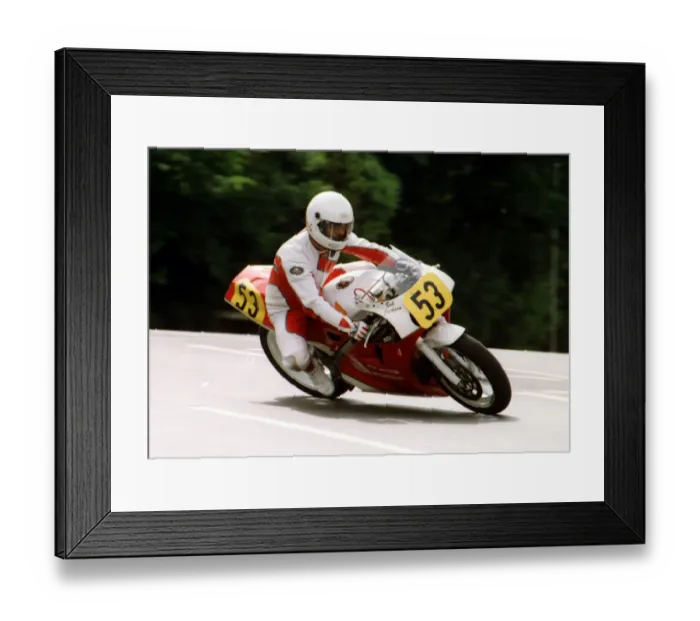 Framed Print : Bob Jackson (Honda) 1989 Senior TT Framed Print : Bob Jackson (Honda) 1989 Senior TT
