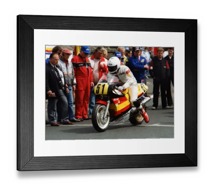 Framed Print : Charlie Corner (Honda) 1989 Senior TT Framed Print : Charlie Corner (Honda) 1989 Senior TT