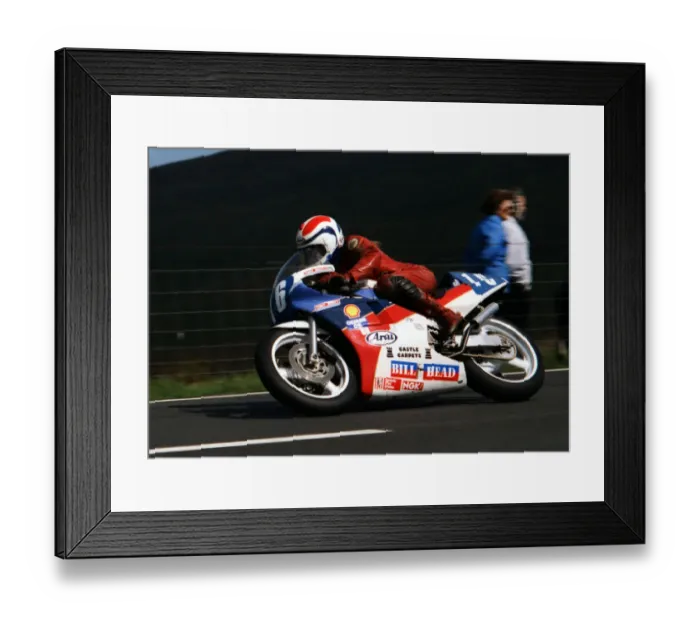 Framed Print : Phil Nicolls (Honda) 1989 Junior TT Framed Print : Phil Nicolls (Honda) 1989 Junior TT