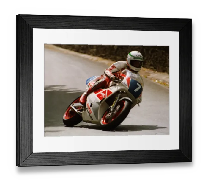 Framed Print : Barry Woodland (Yamaha) 1989 Junior TT Framed Print : Barry Woodland (Yamaha) 1989 Junior TT