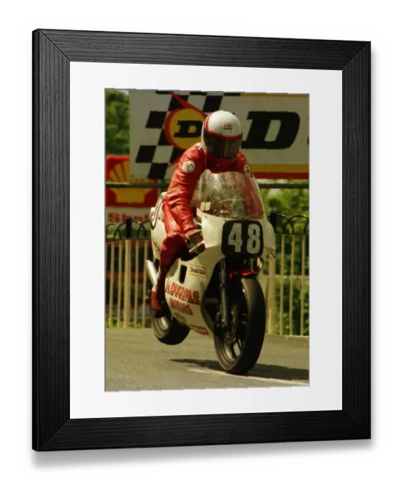 Framed Print : Alan Dugdale (Maxton) 1987 Formula Two TT Framed Print : Alan Dugdale (Maxton) 1987 Formula Two TT