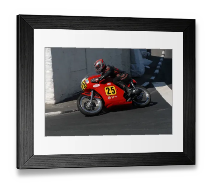 Framed Print : Tom Jackson (Bell Honda) 2010 pre Classic TT Framed Print : Tom Jackson (Bell Honda) 2010 pre Classic TT