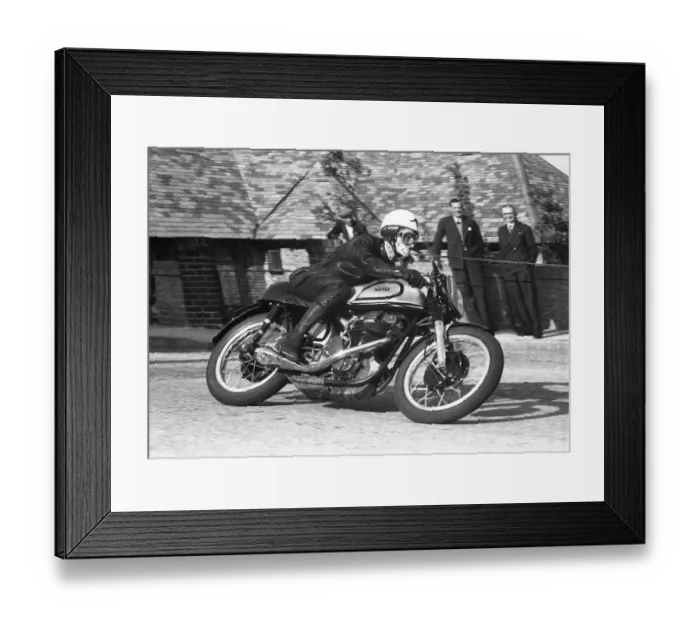 Framed Print : Maurie Quincey (Norton) 1955 Junior TT Framed Print : Maurie Quincey (Norton) 1955 Junior TT