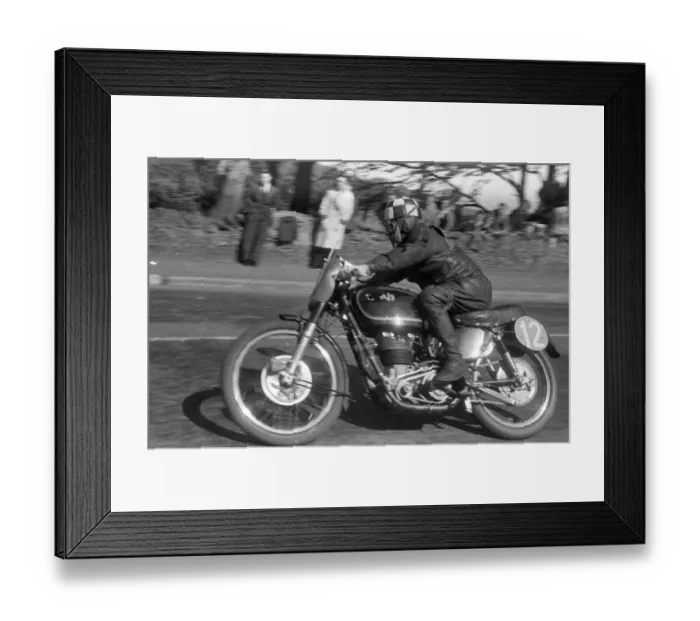 Framed Print : Leo Starr (AJS) 1952 Junior TT Framed Print : Leo Starr (AJS) 1952 Junior TT