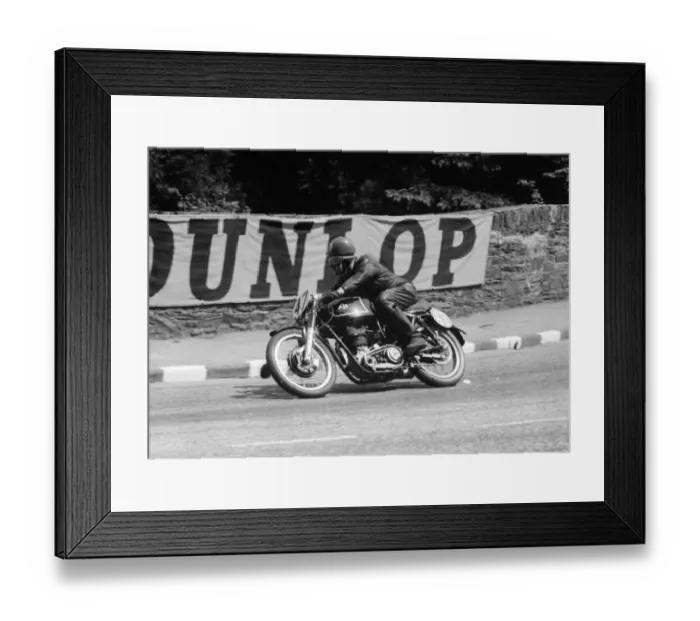 Framed Print : Ken Swallow (AJS) 1955 Junior TT Framed Print : Ken Swallow (AJS) 1955 Junior TT