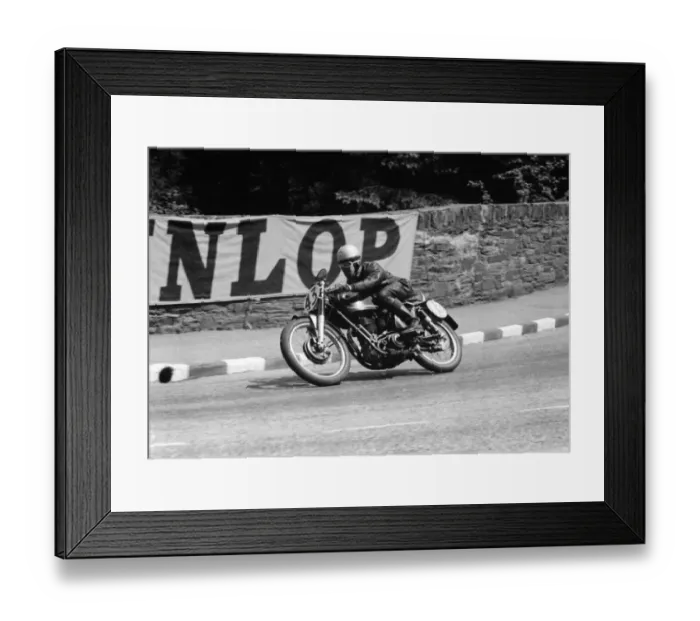 Framed Print : Eric Pantlin (AJS) 1955 Junior TT Framed Print : Eric Pantlin (AJS) 1955 Junior TT