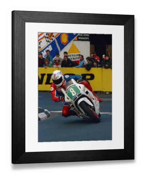 Framed Print : Steve Hislop (Honda) 1988 Production C TT Framed Print : Steve Hislop (Honda) 1988 Production C TT