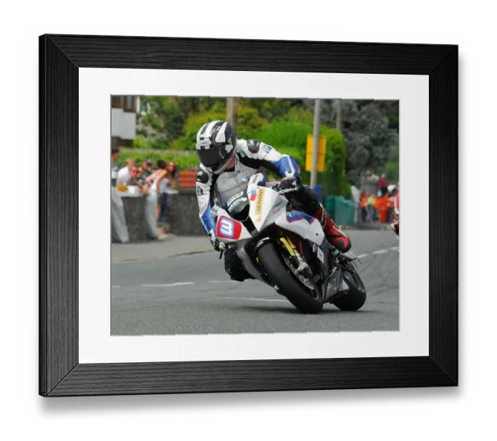 Framed Print : Michael Dunlop (Tyco BMW) 2014 Southern 100