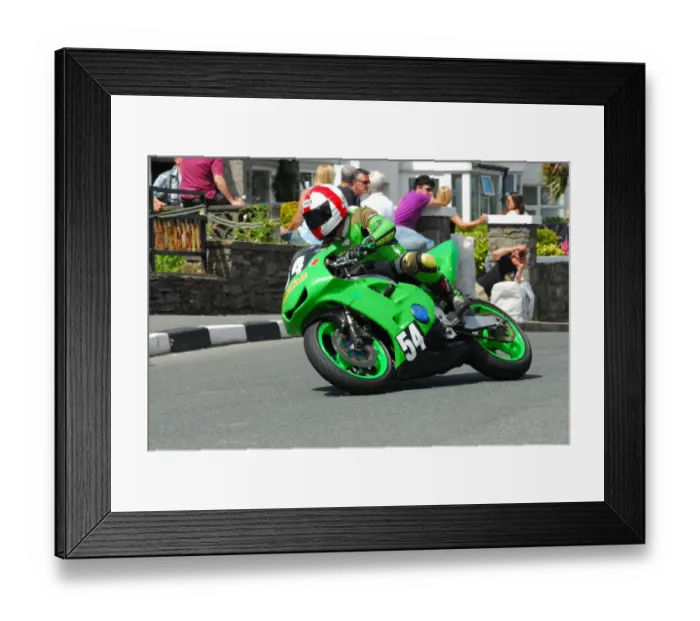 Framed Print : Neil Pearson (Kawasaki) 2014 Southern 100