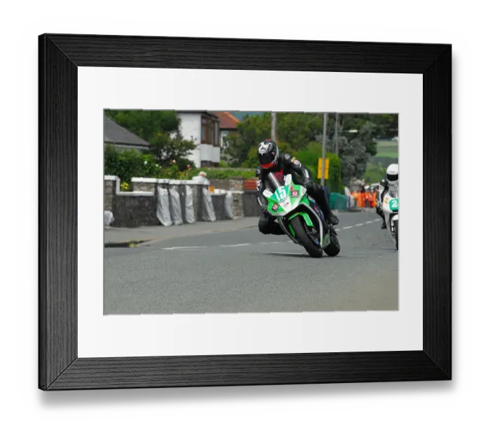 Framed Print : John Barton (Kawasaki) 2014 Southern 100 Framed Print : John Barton (Kawasaki) 2014 Southern 100