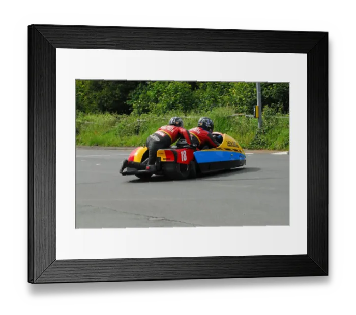 Framed Print : David Lillie & Ben Chandler (DMR Yamaha) spinning at Castletown Bridge: 2012 Southern 100 Framed Print : David Lillie & Ben Chandler (DMR Yamaha) spinning at Castletown Bridge: 2012 Southern 100