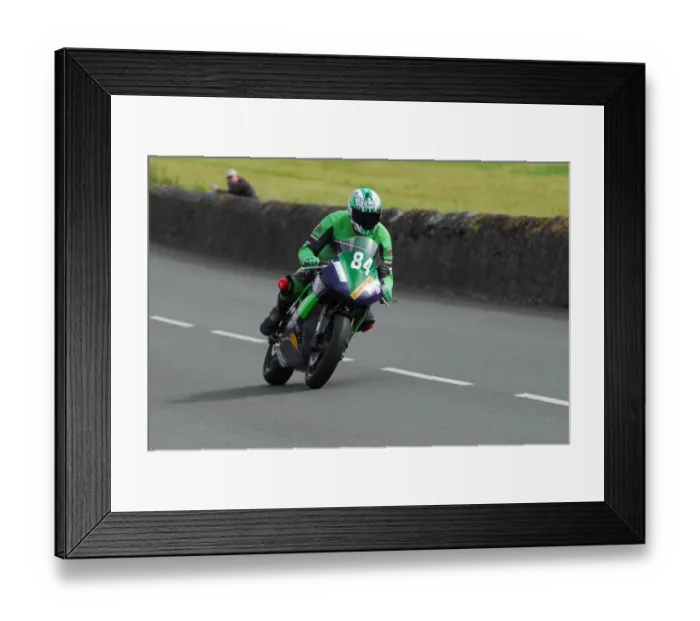 Framed Print : Dave Clarke (Kawasaki) 2012 Southern 100 Framed Print : Dave Clarke (Kawasaki) 2012 Southern 100