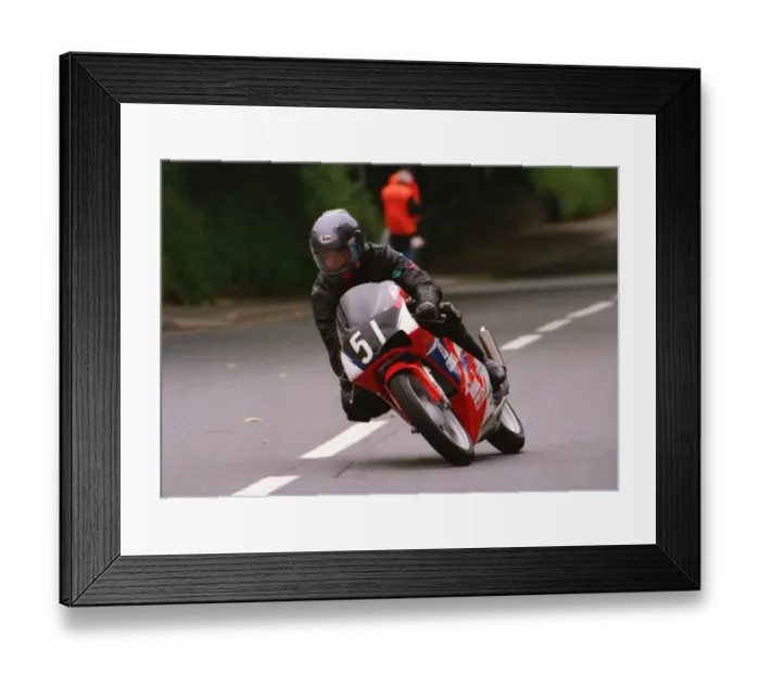Framed Print : Chris Faulkner (Honda) 1999 Ultra Lightweight TT
