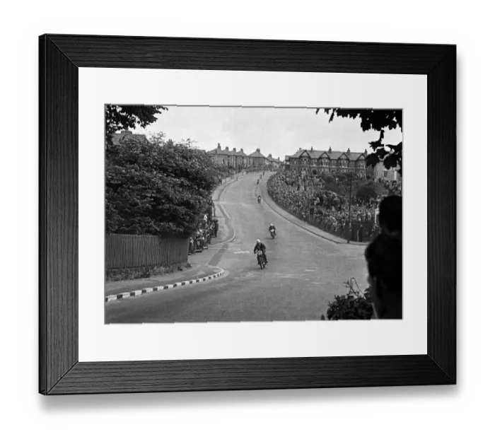 Framed Print : Harold Kirby (Excelsior) 1950 Lightweight TT