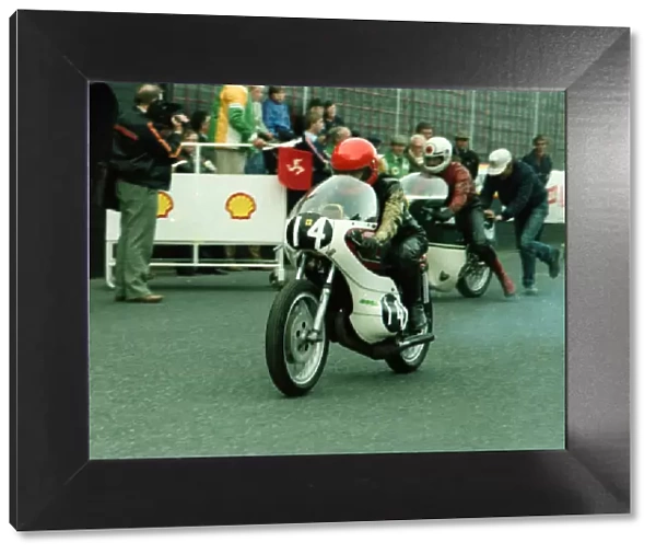 Ralph Crellin (Ossa) 1983 Manx Grand Prix Parade Lap