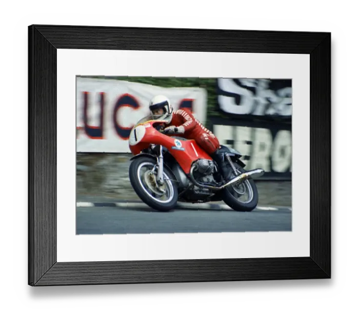 Framed Print : Helmut Dahne (BMW) 1974 Production TT Framed Print : Helmut Dahne (BMW) 1974 Production TT