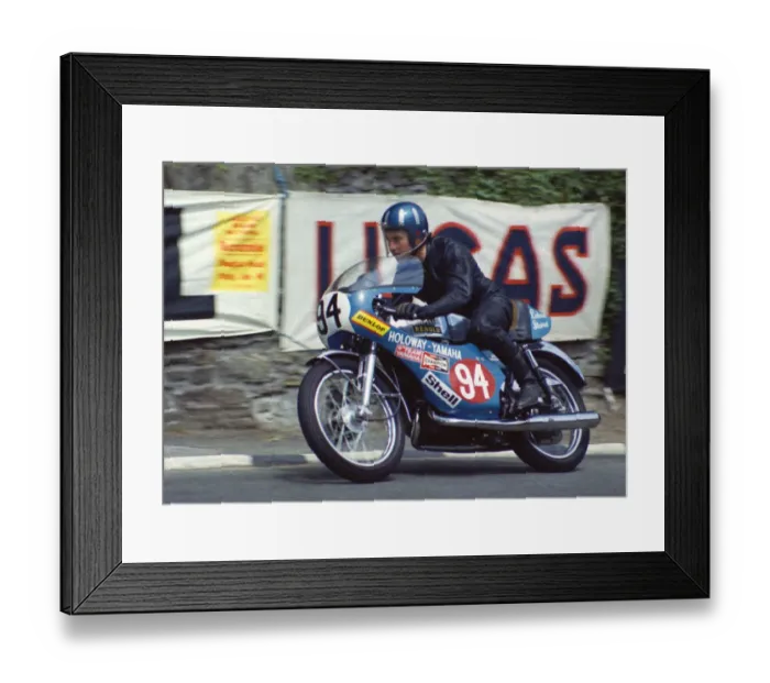 Framed Print : Richard Stevens (Yamaha) 1974 Production TT Framed Print : Richard Stevens (Yamaha) 1974 Production TT