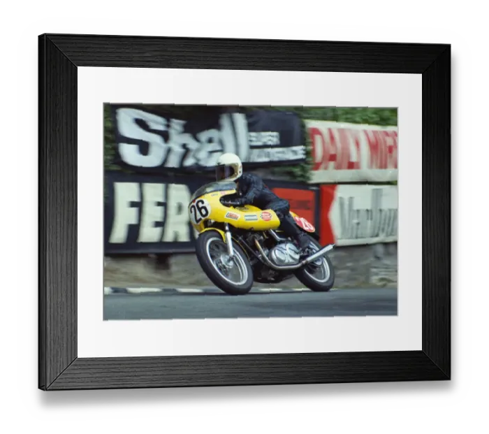 Framed Print : Dave Cartwright (Norton) 1974 Production TT Framed Print : Dave Cartwright (Norton) 1974 Production TT
