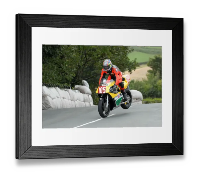 Framed Print : Kevin Main (Yamaha) 2009 Post Classic Manx Grand Prix Framed Print : Kevin Main (Yamaha) 2009 Post Classic Manx Grand Prix