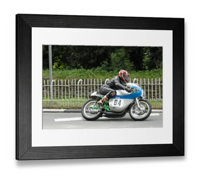 Framed Print : Ken Hankey (Suzuki) 2009 Classic TT Framed Print : Ken Hankey (Suzuki) 2009 Classic TT
