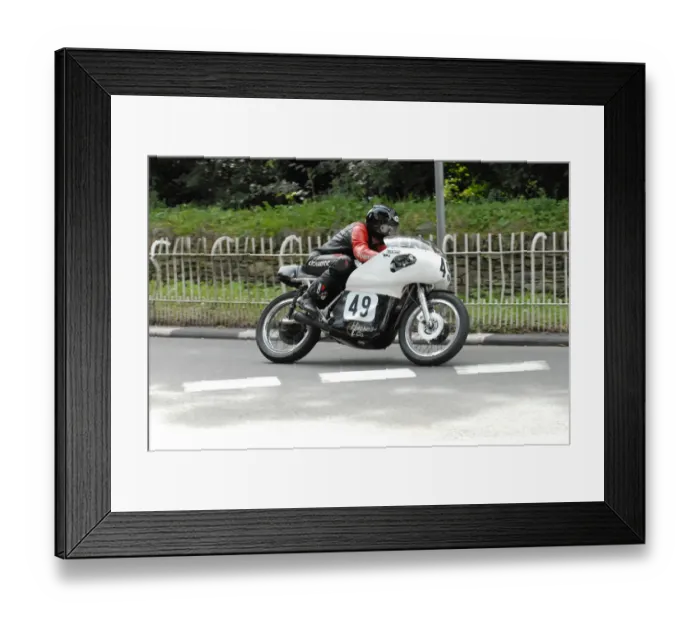 Framed Print : Vic Haskell (BSA) 2009 Classic TT Framed Print : Vic Haskell (BSA) 2009 Classic TT