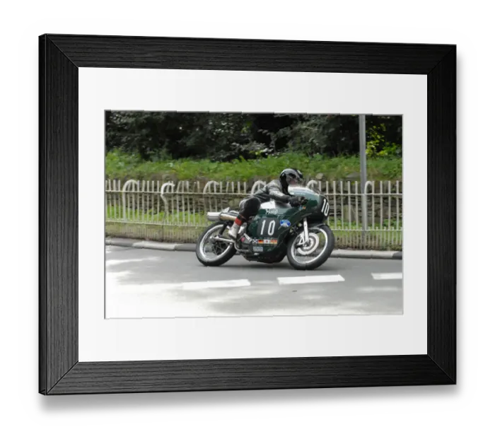 Framed Print : Wattie Brown (Norton) 2009 Classic TT