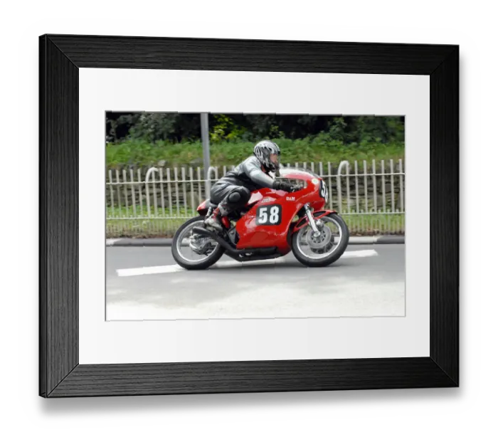 Framed Print : Paul Walker (Honda) 2009 Classic TT Framed Print : Paul Walker (Honda) 2009 Classic TT