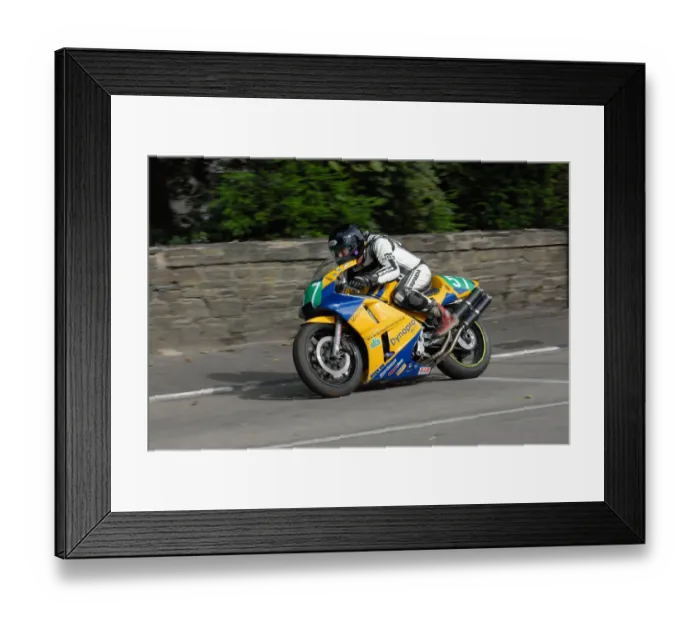 Framed Print : Mike Carter (Honda) 2009 Ultra Lightweight Manx Grand Prix