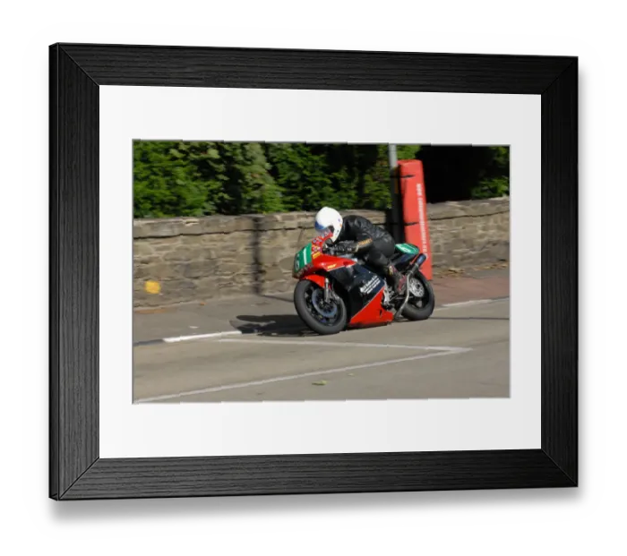 Framed Print : Mick Moreton (Honda) 2009 Ultra Lightweight Grand Prix