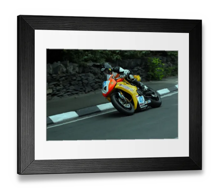 Framed Print : Kiaran Hankin (Triumph) 2009 Supersport TT Framed Print : Kiaran Hankin (Triumph) 2009 Supersport TT