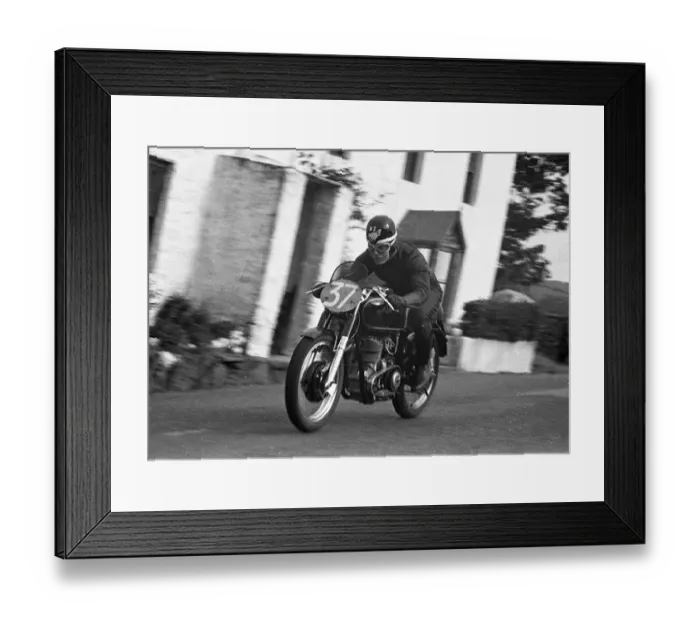 Framed Print : Ray Laurent (AJS) 1953 Junior TT Framed Print : Ray Laurent (AJS) 1953 Junior TT