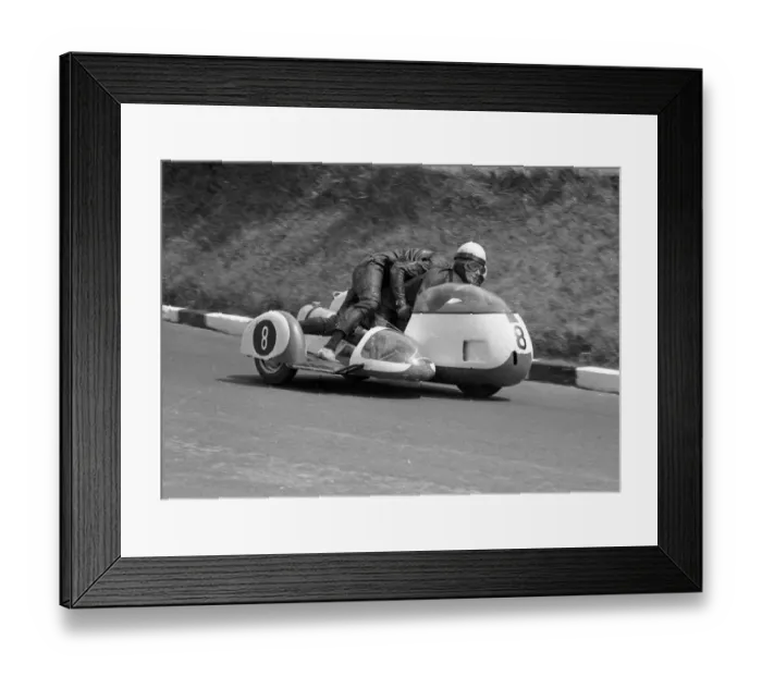 Framed Print : Klaus Enders & Ralf Engelhardt (BMW) 1967 Sidecar TT Framed Print : Klaus Enders & Ralf Engelhardt (BMW) 1967 Sidecar TT