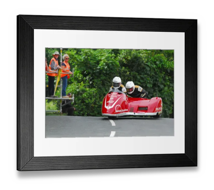 Framed Print : Michael Jackson & Harry Payne (Suzuki DMR) 2018 Sidecar TT Framed Print : Michael Jackson & Harry Payne (Suzuki DMR) 2018 Sidecar TT