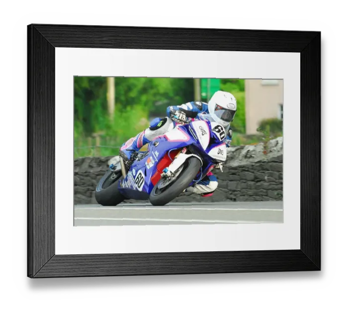 Framed Print : Charles Rhys Hardisty (BMW) 2018 Superbike TT