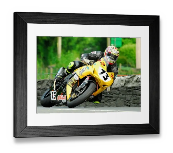 Framed Print : Matt Mylchreest (Honda) 2018 Senior TT