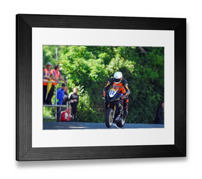 Framed Print : Mike Booth (Triumph) 2018 Supersport TT Framed Print : Mike Booth (Triumph) 2018 Supersport TT