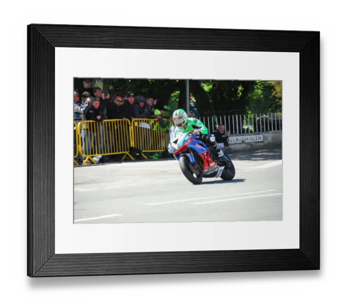 Framed Print : Derek McGee (Kawasaki) 2018 Supersport TT Framed Print : Derek McGee (Kawasaki) 2018 Supersport TT
