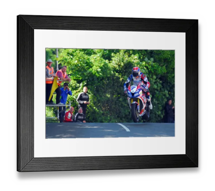 Framed Print : Gary Johnson (Triumph) 2018 Supersport TT Framed Print : Gary Johnson (Triumph) 2018 Supersport TT