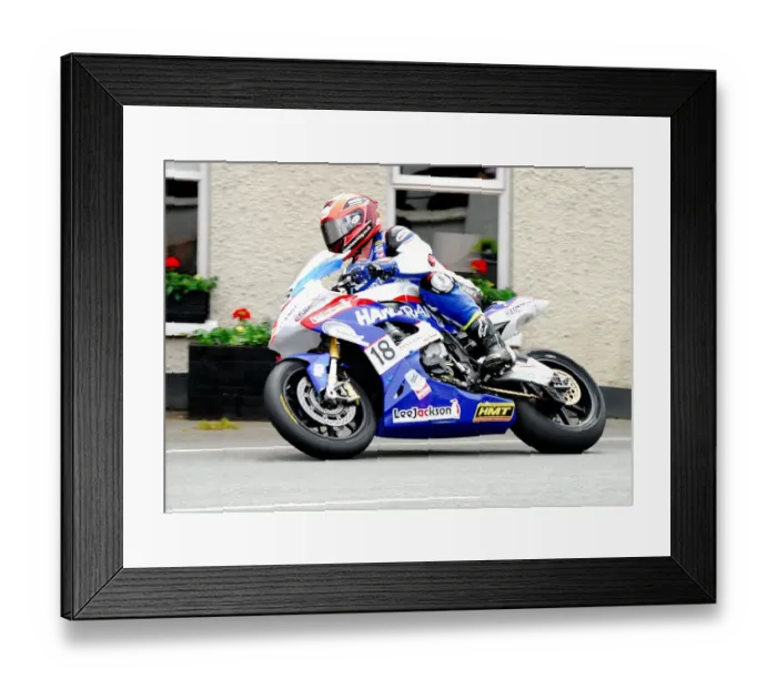Framed Print : Philip Crowe (BMW) 2018 Superbike TT Framed Print : Philip Crowe (BMW) 2018 Superbike TT