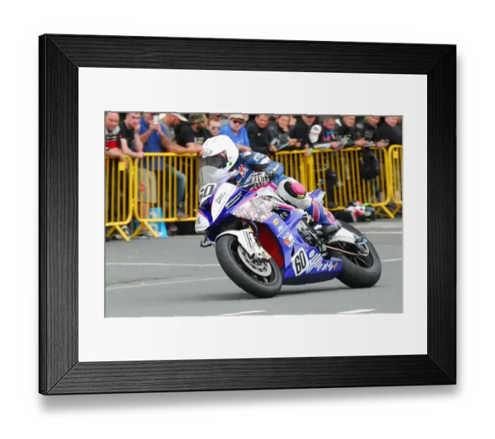 Framed Print : Charles Rhys Hardisty (BMW) 2018 Superbike TT