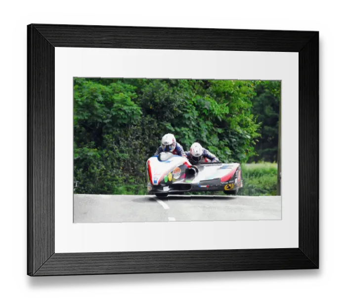 Framed Print : Greg Lambert & Julie Canipa (Honda GLR) 2018 Sidecar TT Framed Print : Greg Lambert & Julie Canipa (Honda GLR) 2018 Sidecar TT