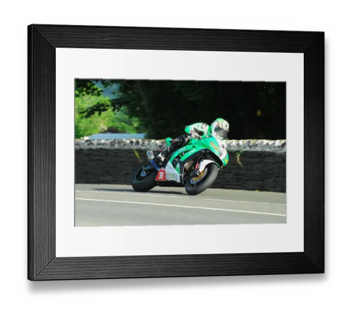 Framed Print : Derek McGee (Kawasaki) 2018 Superbike TT Framed Print : Derek McGee (Kawasaki) 2018 Superbike TT