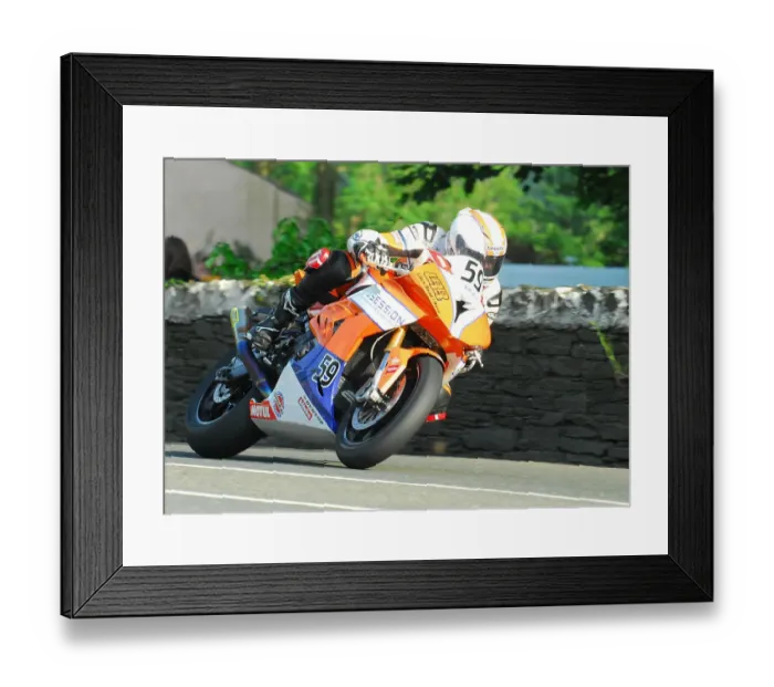 Framed Print : David Hewson (BMW) 2018 Superbike TT Framed Print : David Hewson (BMW) 2018 Superbike TT