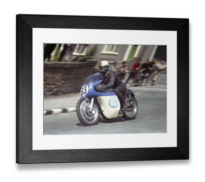 Framed Print : Edi Lenz (AJS) 1965 Junior TT Framed Print : Edi Lenz (AJS) 1965 Junior TT