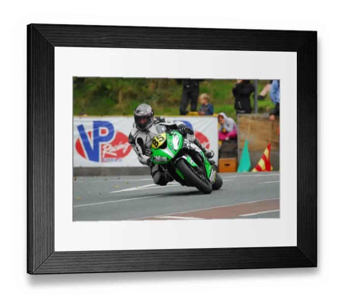 Framed Print : Martial Mourra (Kawasaki) 2015 Senior Manx Grand Prix Framed Print : Martial Mourra (Kawasaki) 2015 Senior Manx Grand Prix