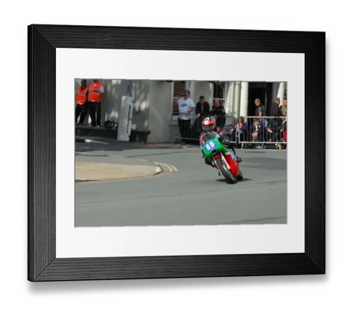 Framed Print : Rod Graham (Ducati) 2015 350 Classic TT