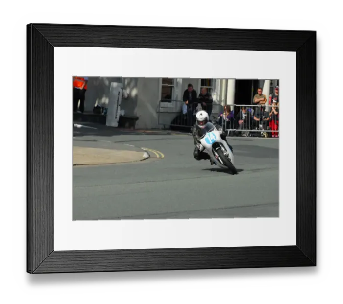 Framed Print : Jeff Smith (Honda) 2015 350 Classic TT