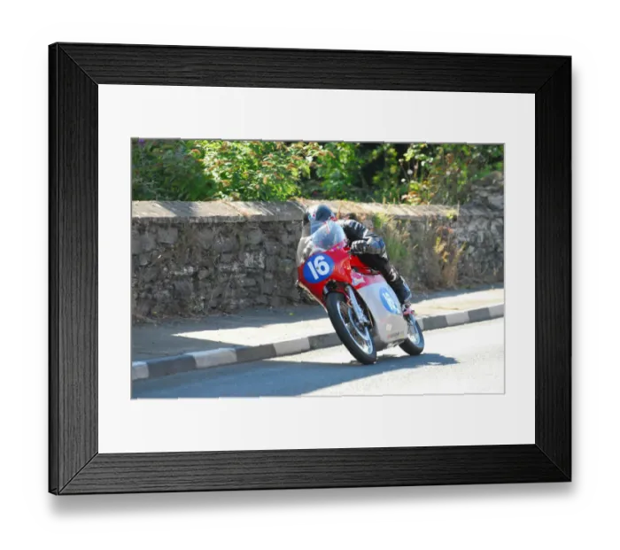 Framed Print : James Hillier (Honda) 2015 350 Classic TT