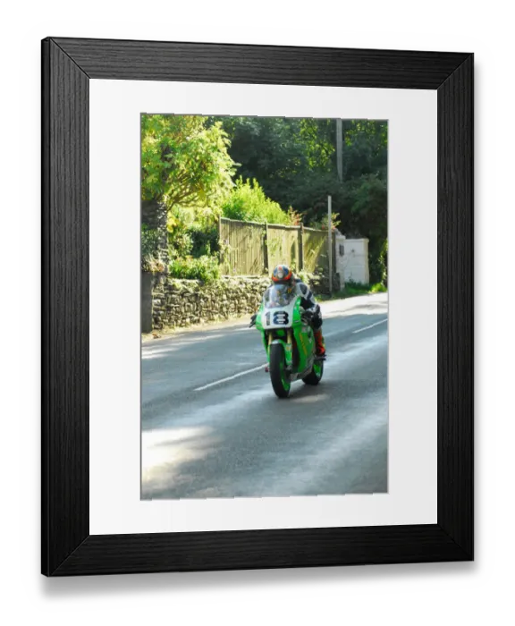 Framed Print : Dan Cooper (Kawasaki) Formula One Classic TT Framed Print : Dan Cooper (Kawasaki) Formula One Classic TT